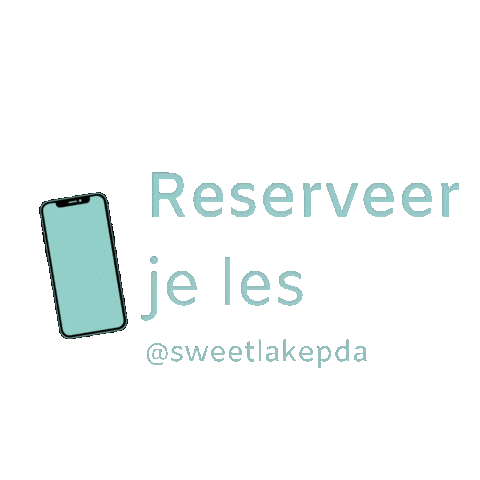 Reserveren Paaldansen Sticker by Sweetlake PDA