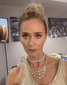 Emily Blunt Dress GIF by Justin
