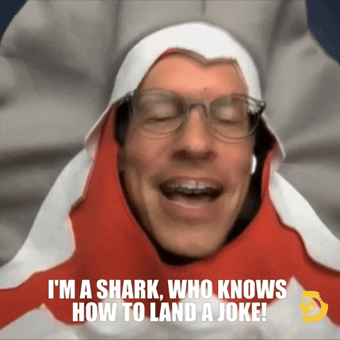 Im A Shark Who Knows How To Land A Joke GIF by Shark Week