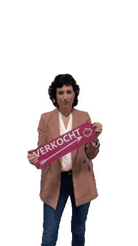 Makelaar Verkocht Sticker by In De Roos Makelaardij