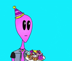 Happy Birthday GIF by Lonely Aliens