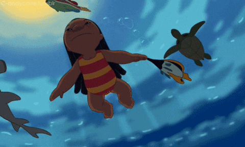 Lilo And Stitch Swimming GIF - Find & Share on GIPHY
