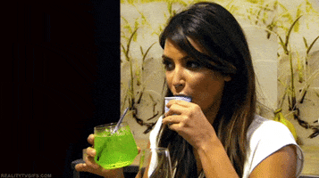 kim kardashian drinking GIF by RealityTVGIFs