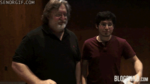 Giphy - gabe newell hero GIF by Cheezburger