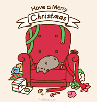 Merry Christmas Cat GIF by Pusheen