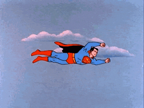 Superman Flying Gif