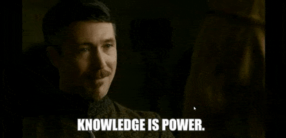 Game Of Thrones Knowledge Is Power GIF by myLAB Box