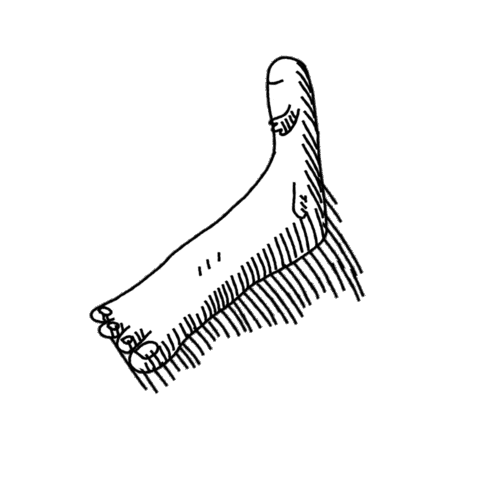 Animation Foot Sticker