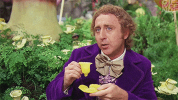 gene wilder cup and saucer GIF