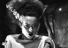 the bride of frankenstein horror GIF