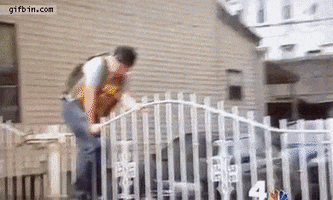 fence jumps GIF