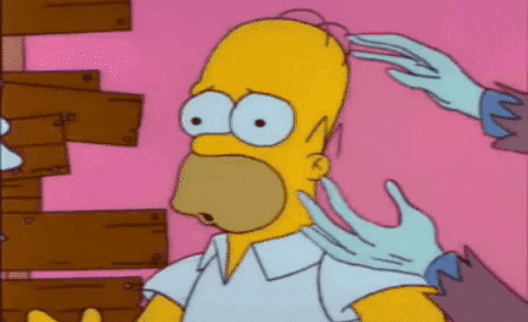 Homer Simpson Brain Leaving Gif