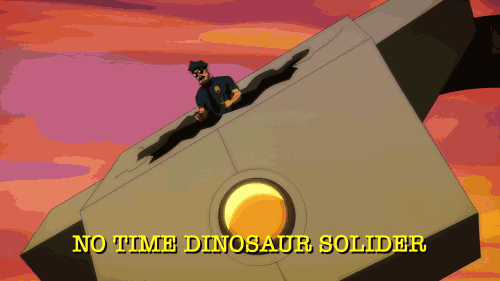 axe cop dinosaur soldier