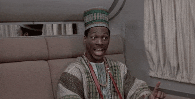 Movie gif. Eddie Murphy as Billy in Trading Places, grins enthusiastically as he says the words that appear. Text, "Happy New Year!"