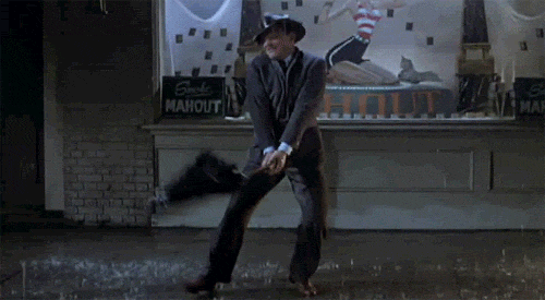 Happy dancing