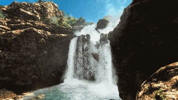video games waterfall GIF