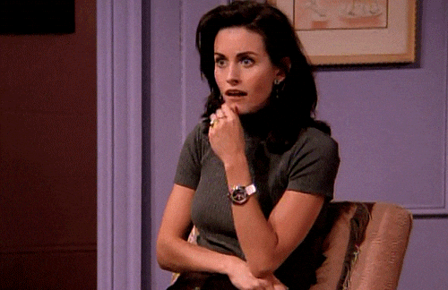 shocked monica geller GIF