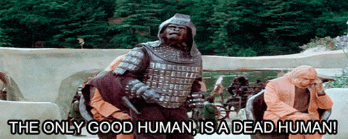 planet of the apes gorillas GIF
