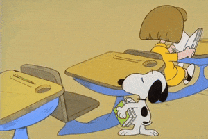School Studying GIF by Peanuts