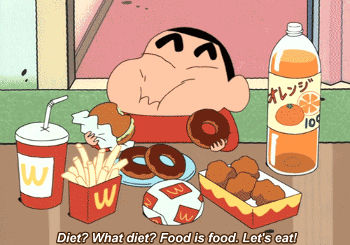 fast food eating GIF