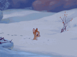 baby animal snow GIF by Disney
