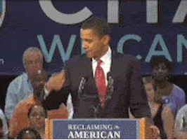 barack obama applause GIF