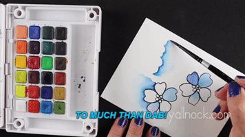 dowis1aj painting watercolor monochromatic GIF