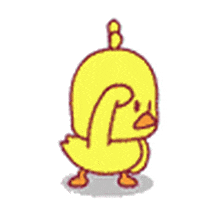 chicken looking GIF