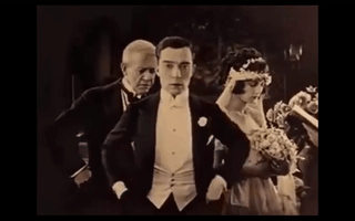 runmrun wedding buster keaton wedding ring the saphead GIF