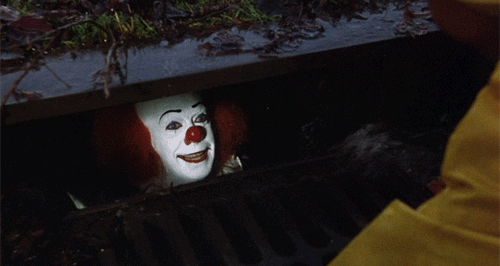 pennywise stephen king GIF by Maudit horror films