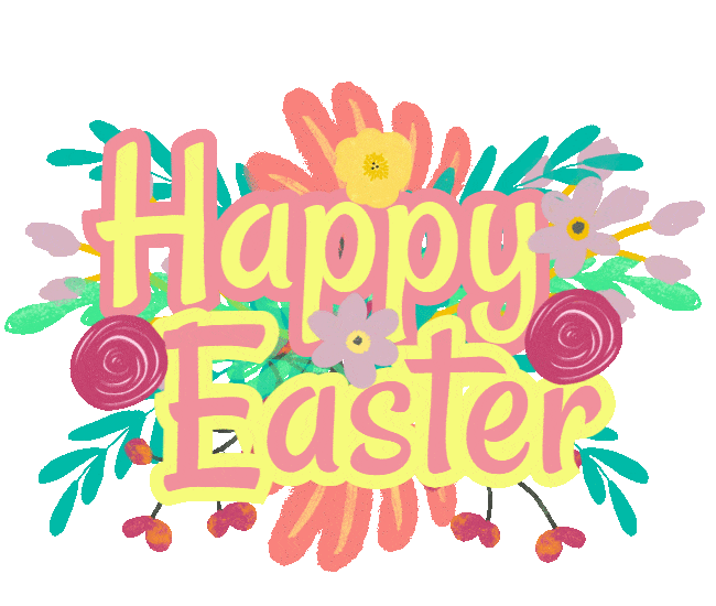 Happy Easter Sunday Sticker by Foster Bubbies for iOS & Android GIPHY