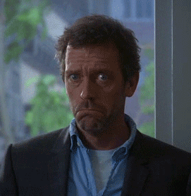 Video gif. Man with wide blue eyes presses his lips together and nods definitively.