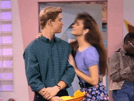 Saved By The Bell Kiss GIF