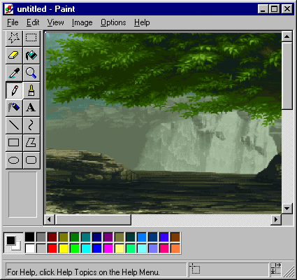 Paint Waterfall GIF