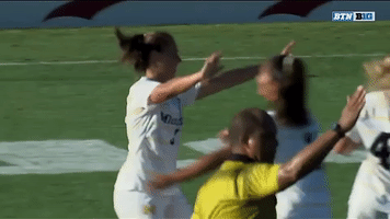 hug michigan women's soccer GIF by Michigan Athletics
