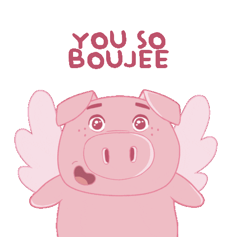 Flying Pig Sticker by PositivelyPigasus