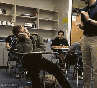 Image result for sleeping in class gif clips