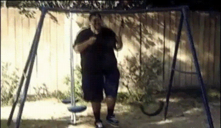 Image result for swinging on a swingset gif