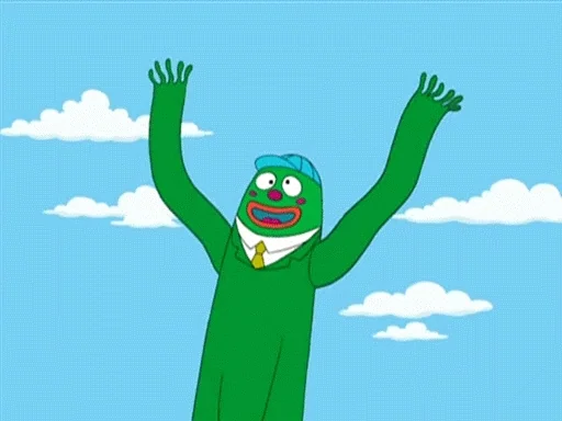user selected gif to show the mood of wacky