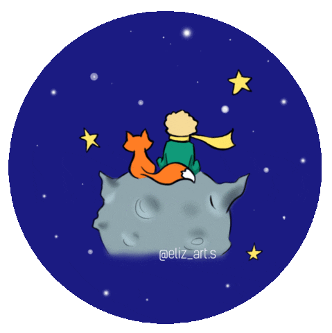Little Prince Space Sticker for iOS & Android | GIPHY