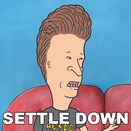 Calm Down Beavis And Butthead GIF by Paramount+