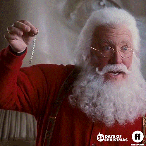 Here You Go Santa Claus GIF by Freeform