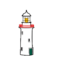 Lighthouse Gaeilge Sticker by Údarás na Gaeltachta