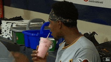 Pittsburgh-Pirates drink baseball mlb see GIF