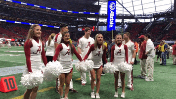 cheer cheerleaders GIF by Alabama Crimson Tide