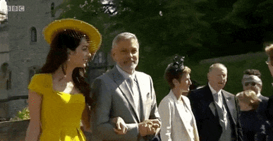 George Clooney Royalwedding GIF by BBC