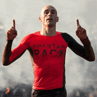 number 1 shrug GIF by Spartan Race