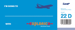 Ticket Boarding Pass GIF by Explorica Educational Travel