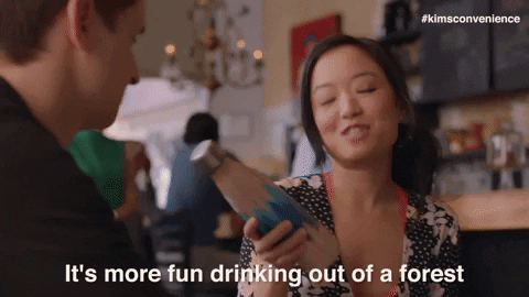 Water Bottle GIF by Kim's Convenience