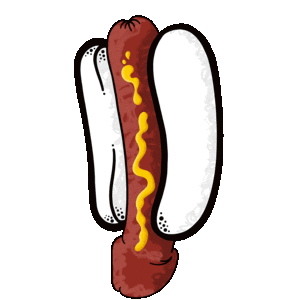 Dog Caliente Sticker by criswellaveiro